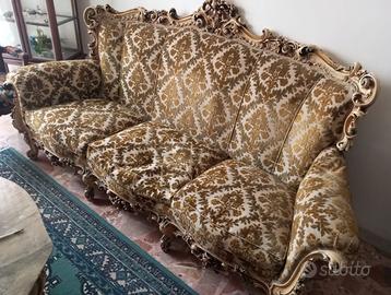 Divano Barocco  classico massello veneziano