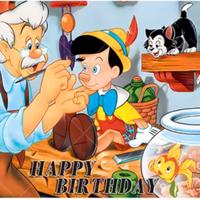 Sfondo fotografico compleanno Pinocchio