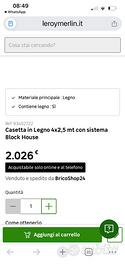 Casetta in legno  4x2.50