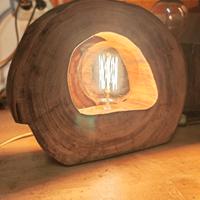 lampada legno castagno 