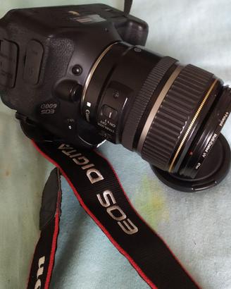 canon eos 600d con tre obiettivi
