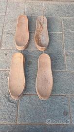 vecchie suole in legno x zoccoli