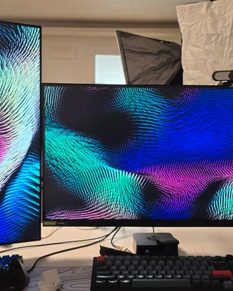  dual monitor gaming LG  + bracci - trattabile