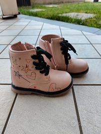 stivaletti rosa da bambina n.26