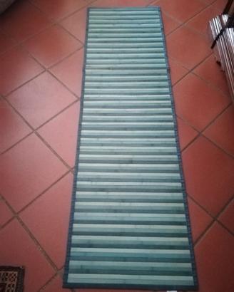 PEDANA IN BAMBOO COLORE BLU nuova