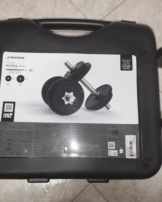 kit manubri decathlon 10kg 