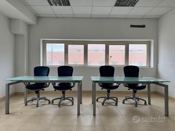 Postazione studio moderna + poltrone da ufficio
