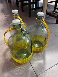 Damigiane 5 litri 3 pezzi
