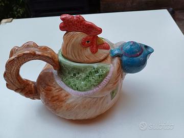 Fitz and Floyd ceramica gallina 1987