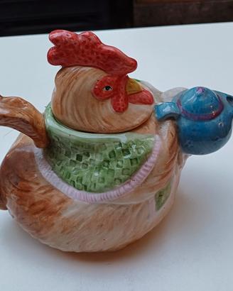 Fitz and Floyd ceramica gallina 1987