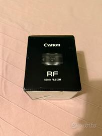 obiettivo Canon RF 50mm 1.8 STM