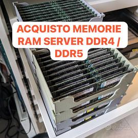 Memorie SERVER , Ram ecc ddr4 e ddr5