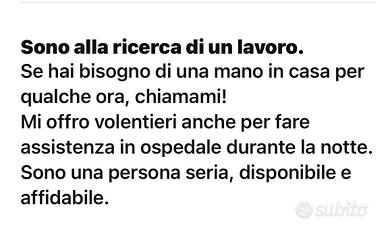 Assistente notturna / Badante notturna