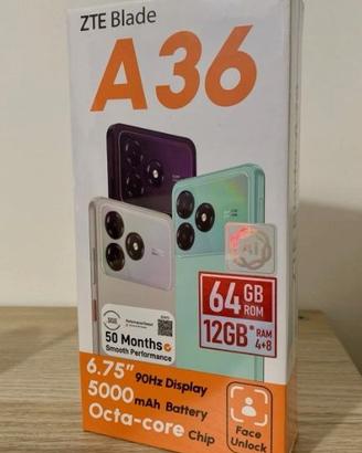 ZTE Blade A36 64GB / 12GB RAM (4+8) - NUOVO SIGILL