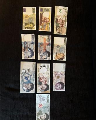 Banconote Banco Padano Lega Nord U.Bossi