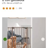 cancelletto per cani con gattaiola Savic dog bar. 