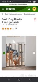 cancelletto per cani con gattaiola Savic dog bar. 