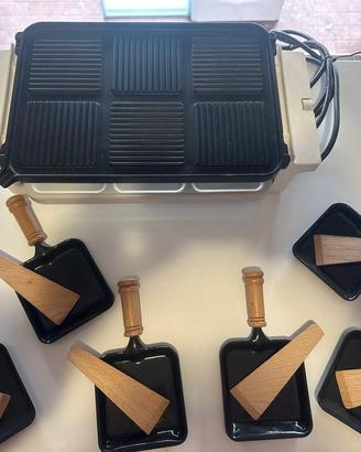 Griglia elettrica per raclette con palette