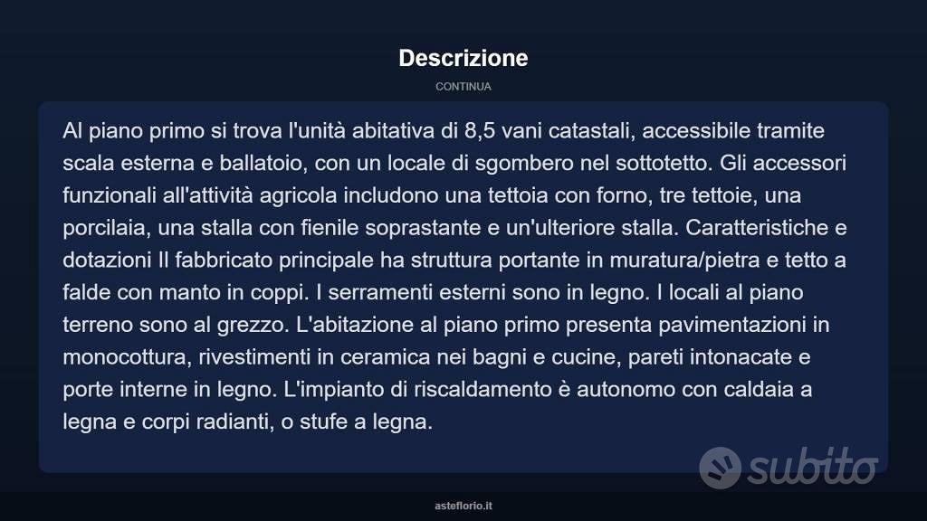 Immobile in asta di 222 m² con più di 5 locali a S - Altro