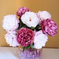 EDG Vaso ampolla + 8 rami Peonia Olis 