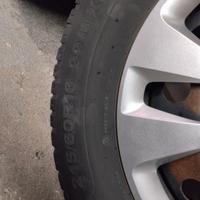 4 cerchi in ferro più gomme invernali fiat 500x
