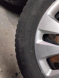 4 cerchi in ferro più gomme invernali fiat 500x