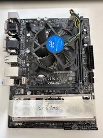Scheda Madre ASUS H110M-C + CPU i3-6100
