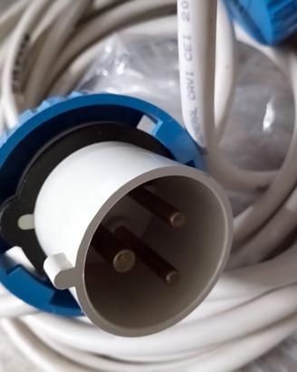 Cavo prolunga 10m spina industriale 32A presa 16A