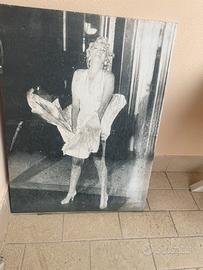 Stampa di Marilin Monroe su tela