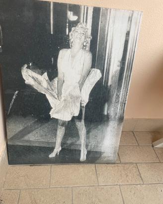 Stampa di Marilin Monroe su tela