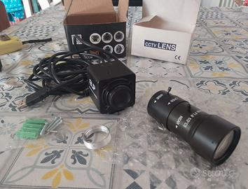 telecamera ELP 4K USB 16MP + Obiettivo Varifocale