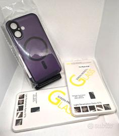 Cover Iphone 16 magnetico Magsafe+2 pellicole vetr