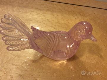 Colomba vetro di Murano Filigrana “La Murrina”
