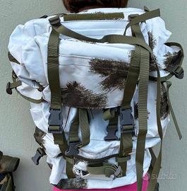 Zaino militare bianco e verdone