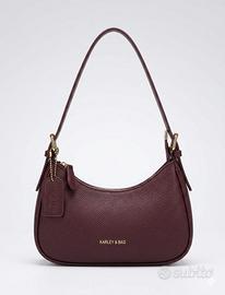 👜 Borsa a Spalla Color Bordeaux - Con Tracolla