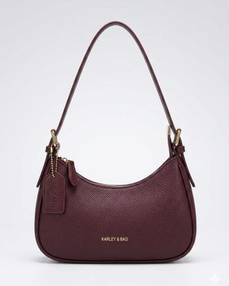 👜 Borsa a Spalla Color Bordeaux - Con Tracolla