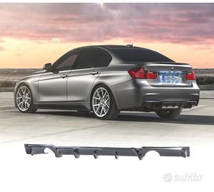 DIFFUSORE BMW F30 F31 LOOK M PERFORMANCE NERO LUCI