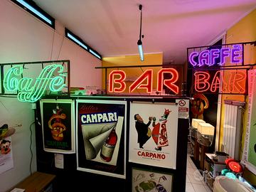 Insegna luminosa BAR Vintage ‘80/‘90 a Tubo Neon