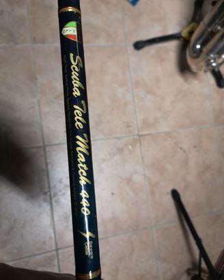 canna da pesca in carbonio milo telematch 440