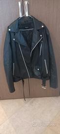 giacca in finta pelle