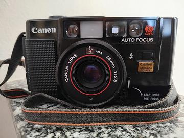 fotocamera analogica Canon af35 testata e fu