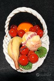 🍒Cestino di frutta in stile Capodimonte, Italia