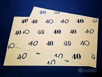 Carta da pacchi quarantesimo / 40 anni