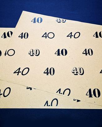 Carta da pacchi quarantesimo / 40 anni