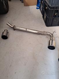 doppio terminale  scarico sportivo 