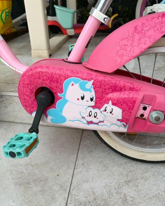 Bicicletta bambina rosa con unicorno – usata