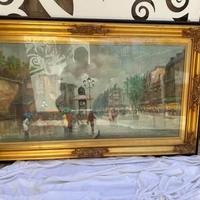 Dipinto quadro ad olio  di Léo Ferré