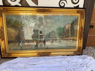 Dipinto quadro ad olio  di Léo Ferré