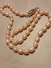 collana di perle barocche o scaramazze vintage 