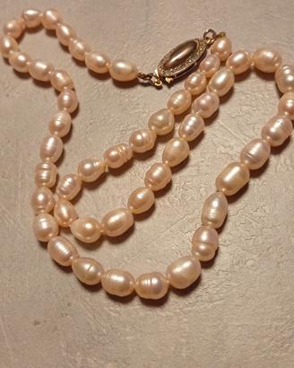 collana di perle barocche o scaramazze vintage 